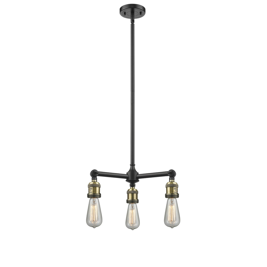 Innovations Franklin Restoration 207NH-BAB-LED Chandelier Light - Black Antique Brass
