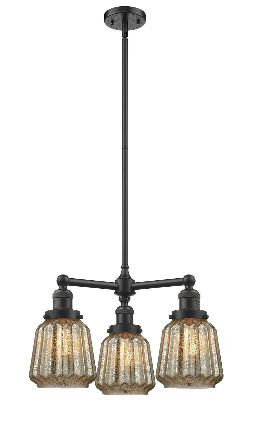 Innovations Franklin Restoration 207-OB-G146-LED Chandelier Light - Oil Rubbed Bronze