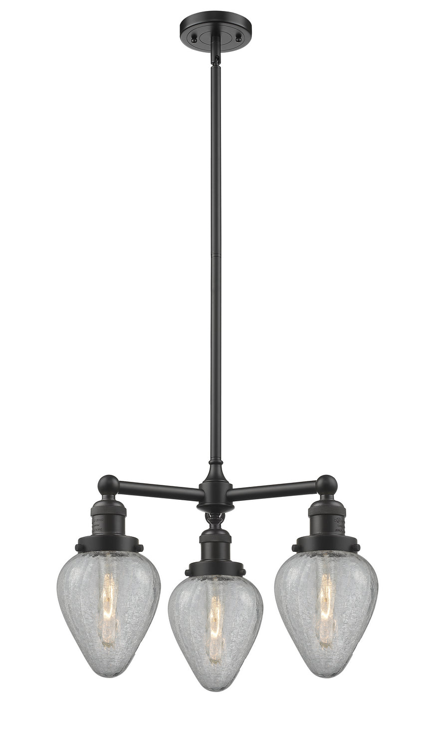 Innovations Franklin Restoration 207-OB-G165-LED Chandelier Light - Oil Rubbed Bronze