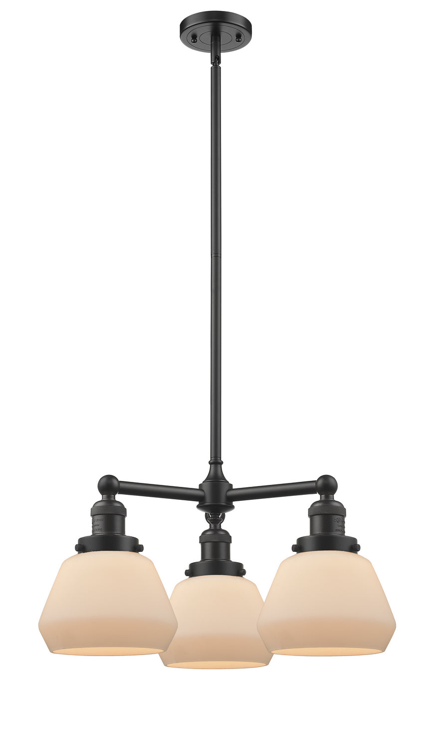 Innovations Franklin Restoration 207-OB-G171-LED Chandelier Light - Oil Rubbed Bronze