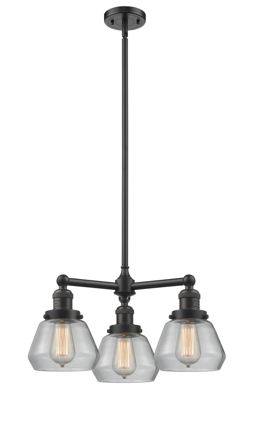 Innovations Franklin Restoration 207-OB-G172-LED Chandelier Light - Oil Rubbed Bronze