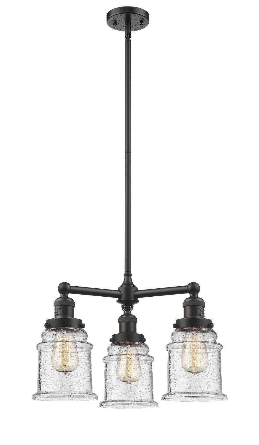Innovations Franklin Restoration 207-OB-G184-LED Chandelier Light - Oil Rubbed Bronze