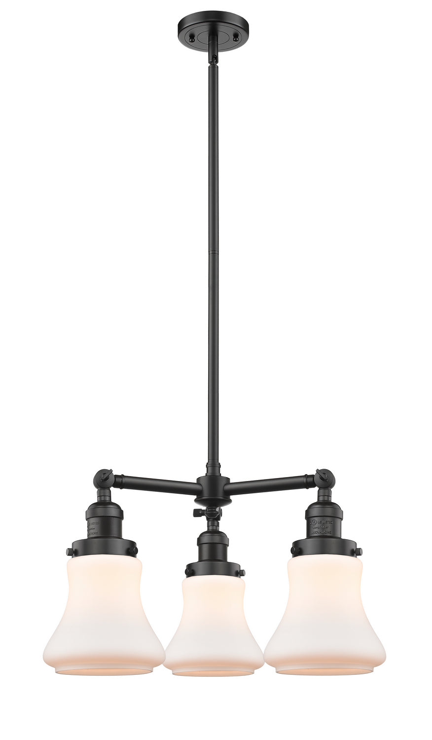 Innovations Franklin Restoration 207-OB-G191-LED Chandelier Light - Oil Rubbed Bronze