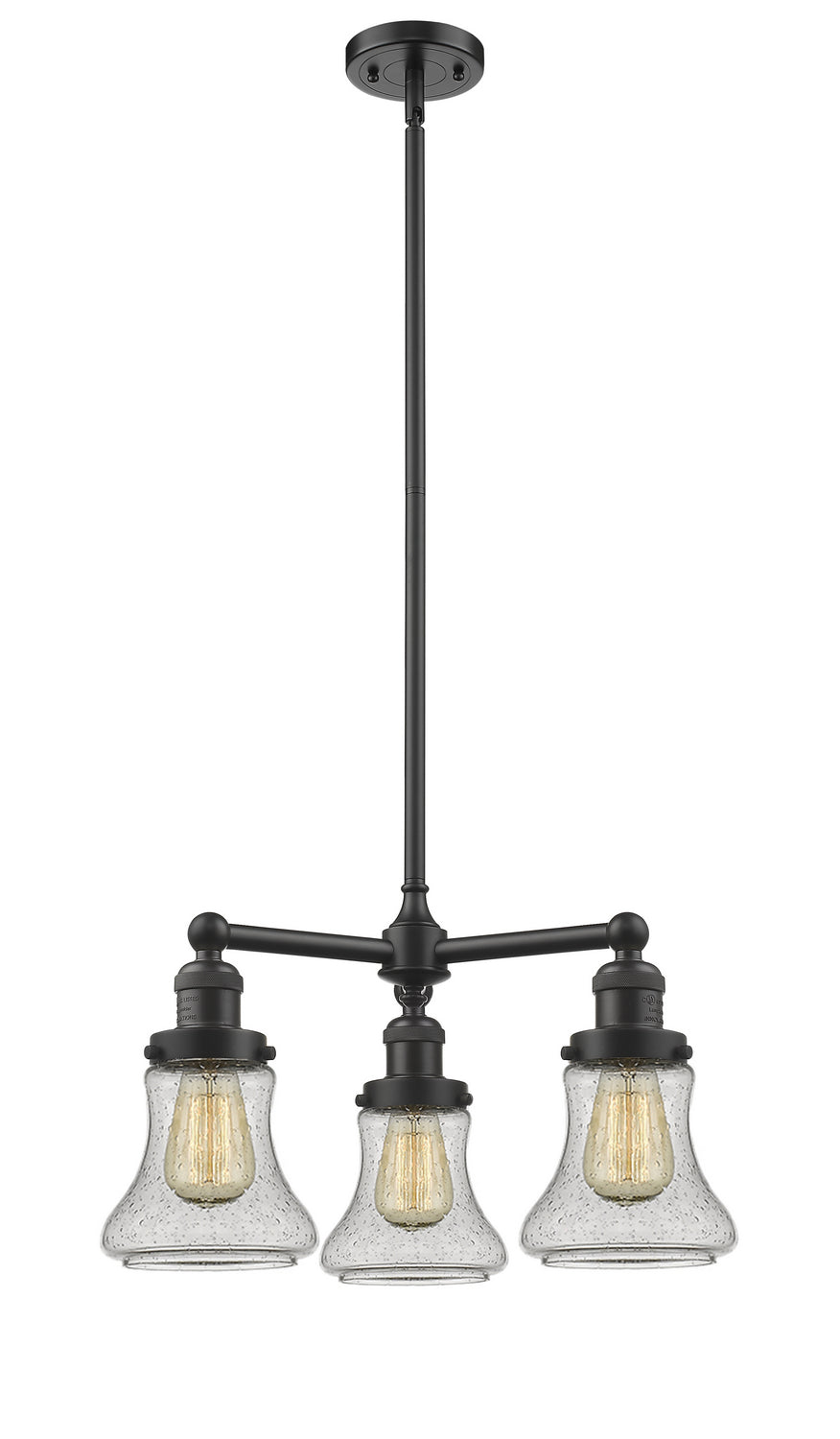 Innovations Franklin Restoration 207-OB-G194-LED Chandelier Light - Oil Rubbed Bronze