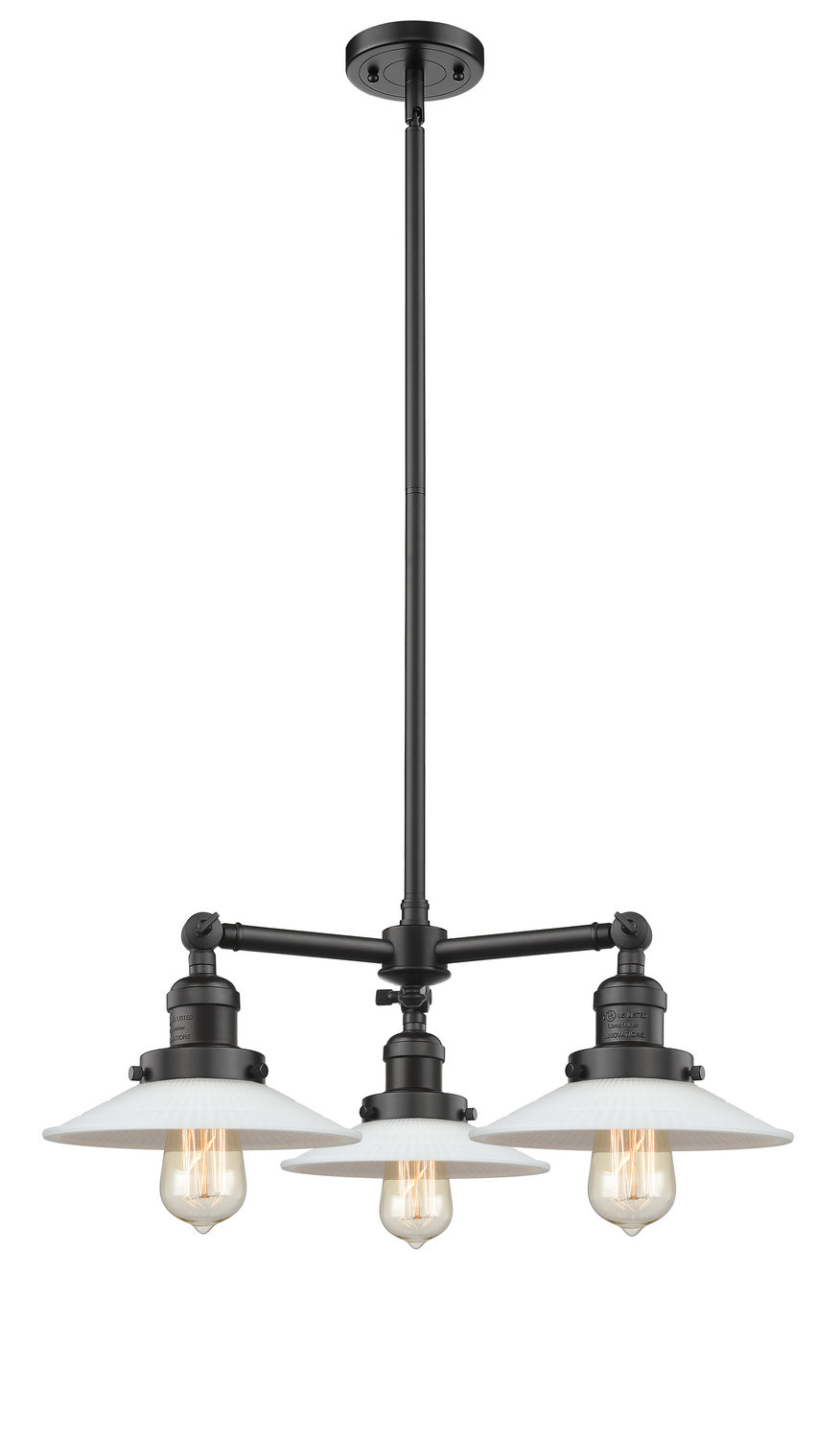 Innovations Franklin Restoration 207-OB-G1-LED Chandelier Light - Oil Rubbed Bronze