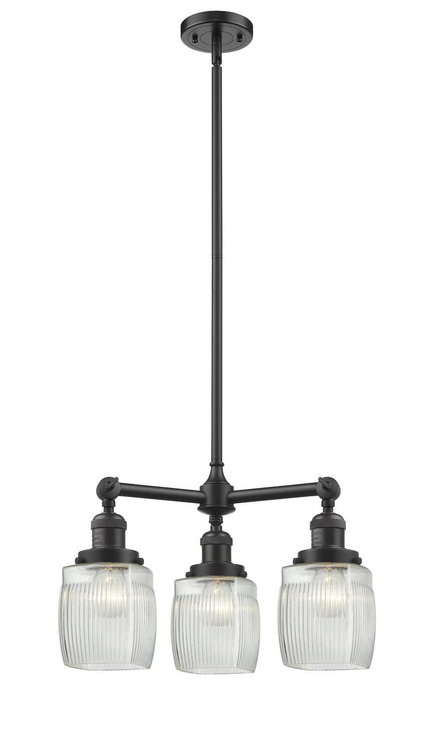 Innovations Franklin Restoration 207-OB-G302 Chandelier Light - Oil Rubbed Bronze