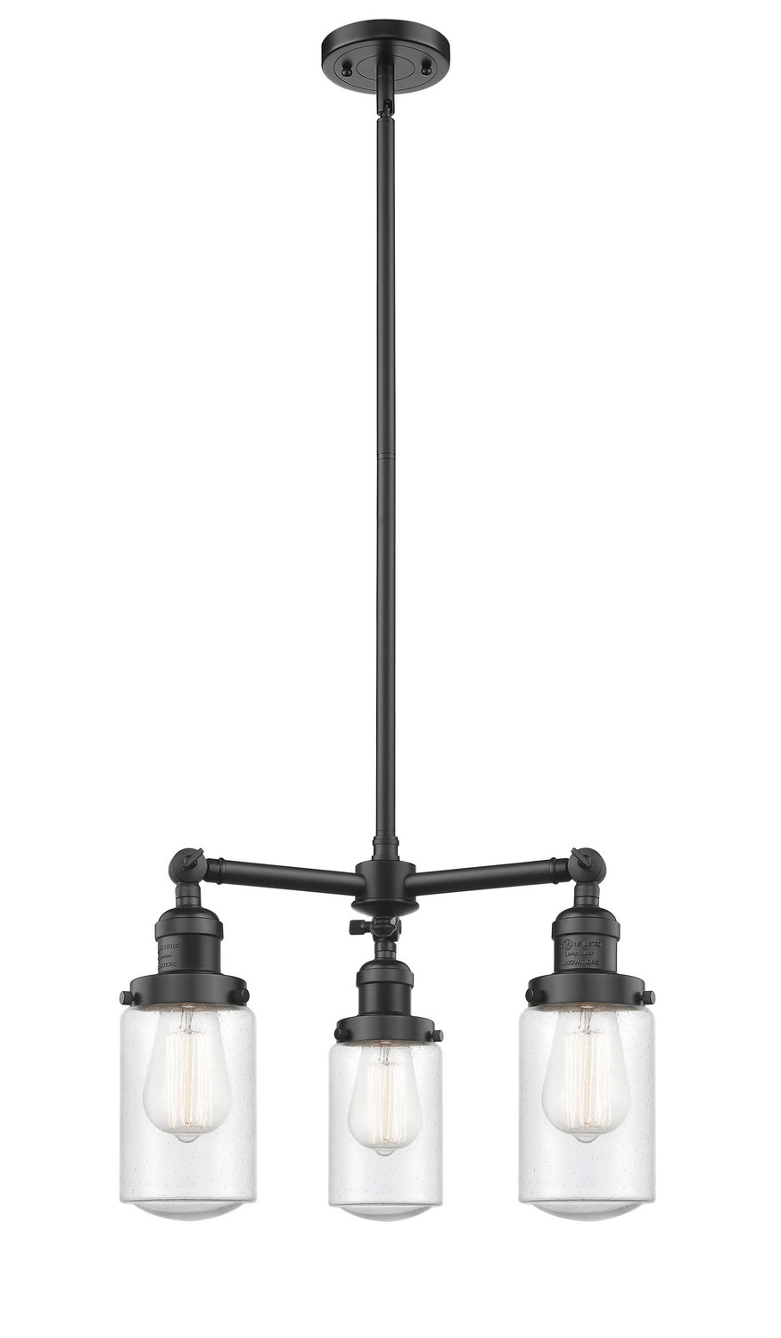 Innovations Franklin Restoration 207-OB-G314-LED Chandelier Light - Oil Rubbed Bronze