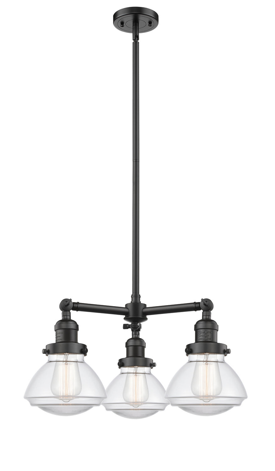 Innovations Franklin Restoration 207-OB-G322 Chandelier Light - Oil Rubbed Bronze
