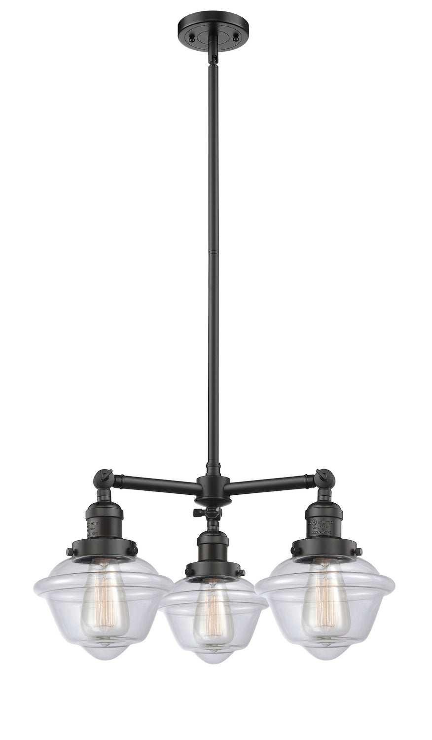 Innovations Franklin Restoration 207-OB-G532 Chandelier Light - Oil Rubbed Bronze