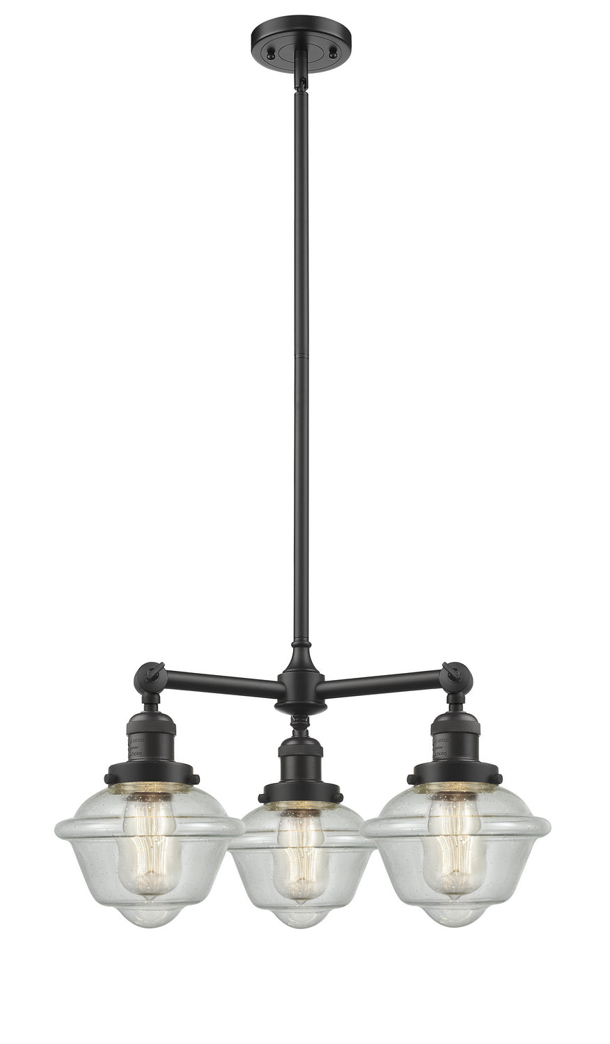 Innovations Franklin Restoration 207-OB-G534-LED Chandelier Light - Oil Rubbed Bronze