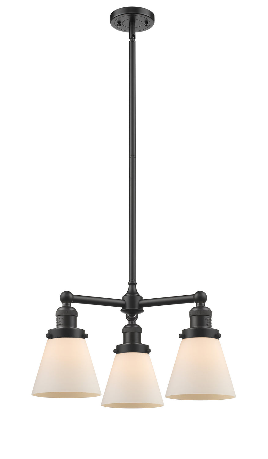 Innovations Franklin Restoration 207-OB-G61-LED Chandelier Light - Oil Rubbed Bronze
