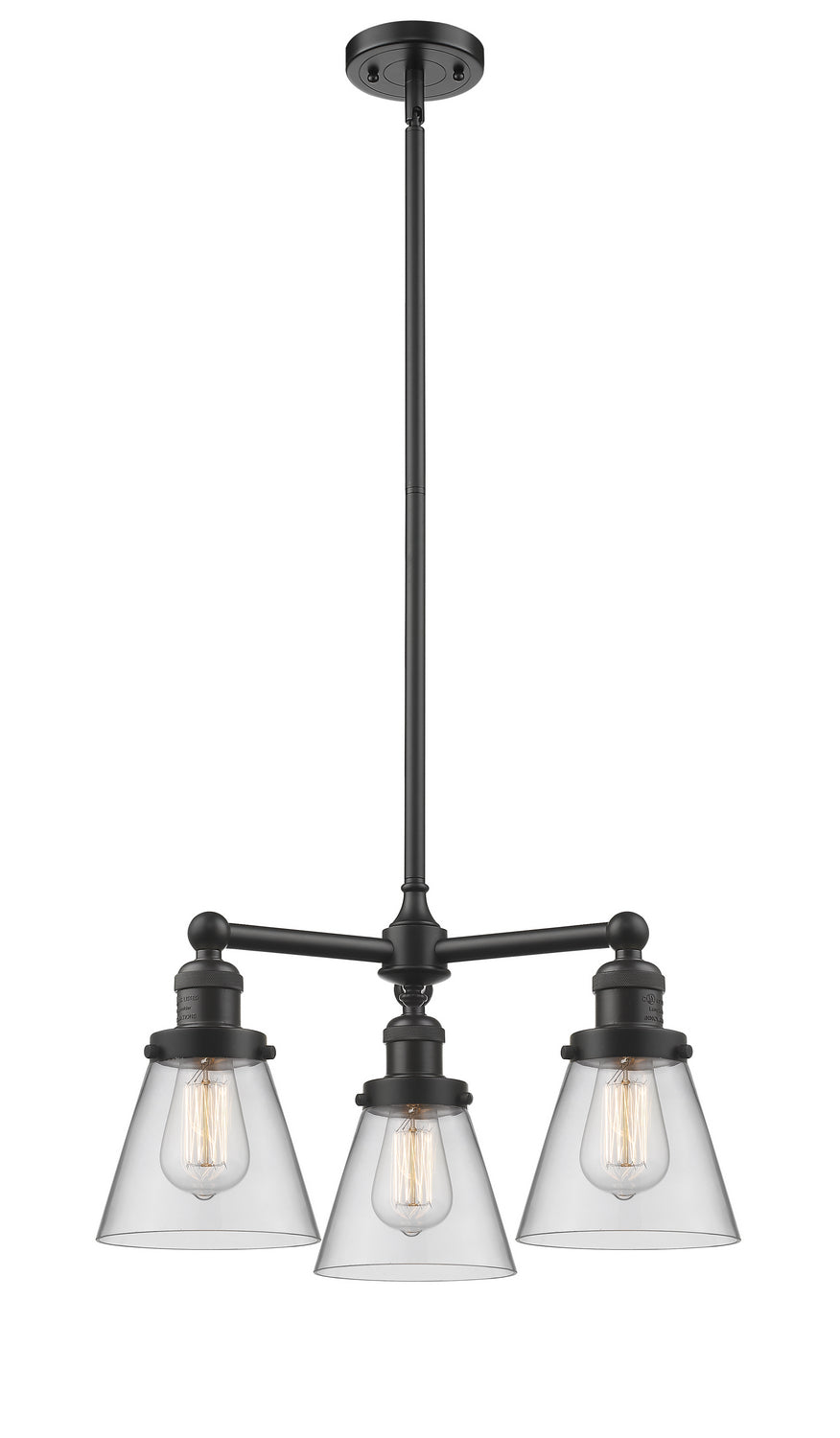 Innovations Franklin Restoration 207-OB-G62-LED Chandelier Light - Oil Rubbed Bronze