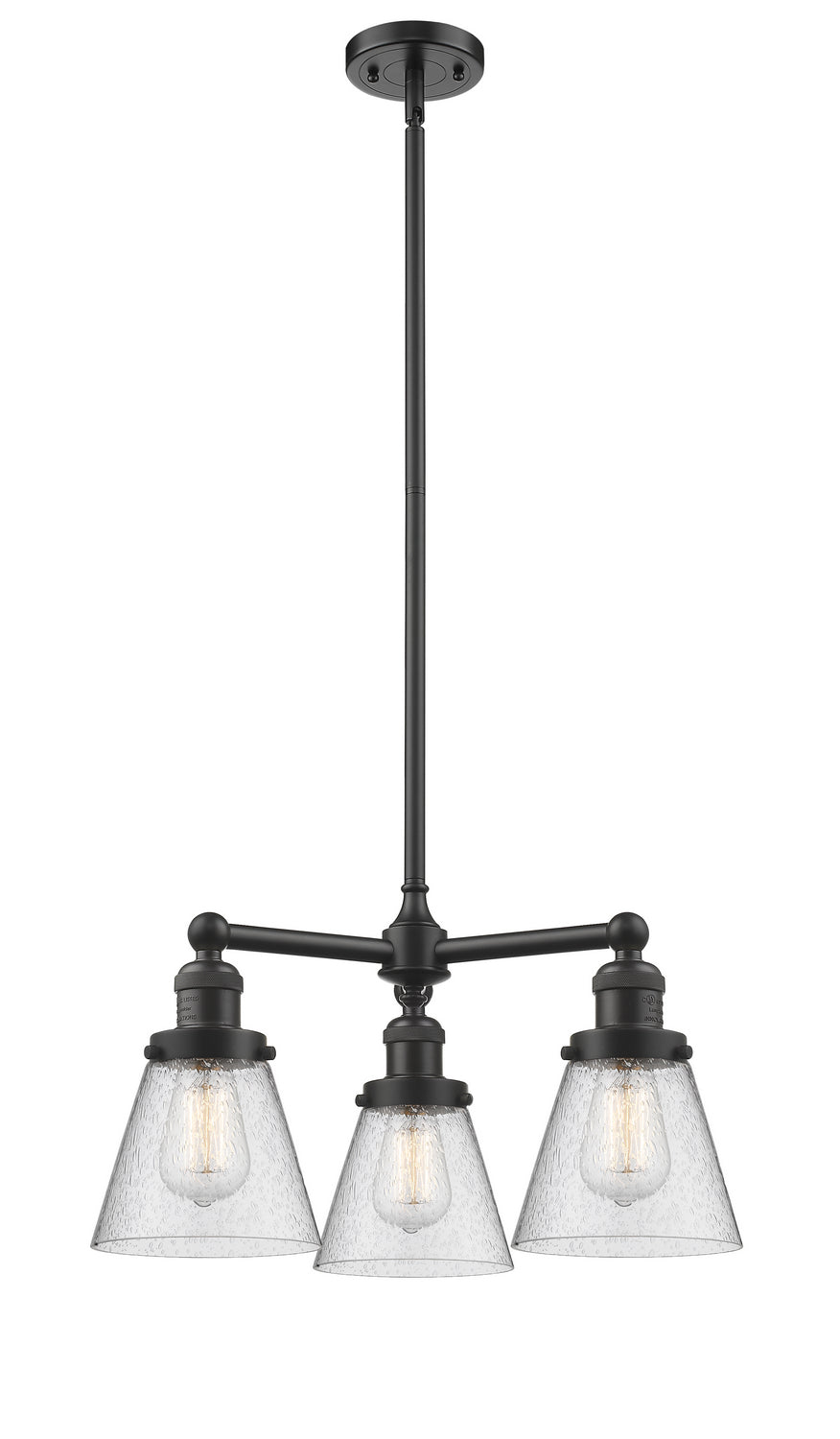 Innovations Franklin Restoration 207-OB-G64-LED Chandelier Light - Oil Rubbed Bronze