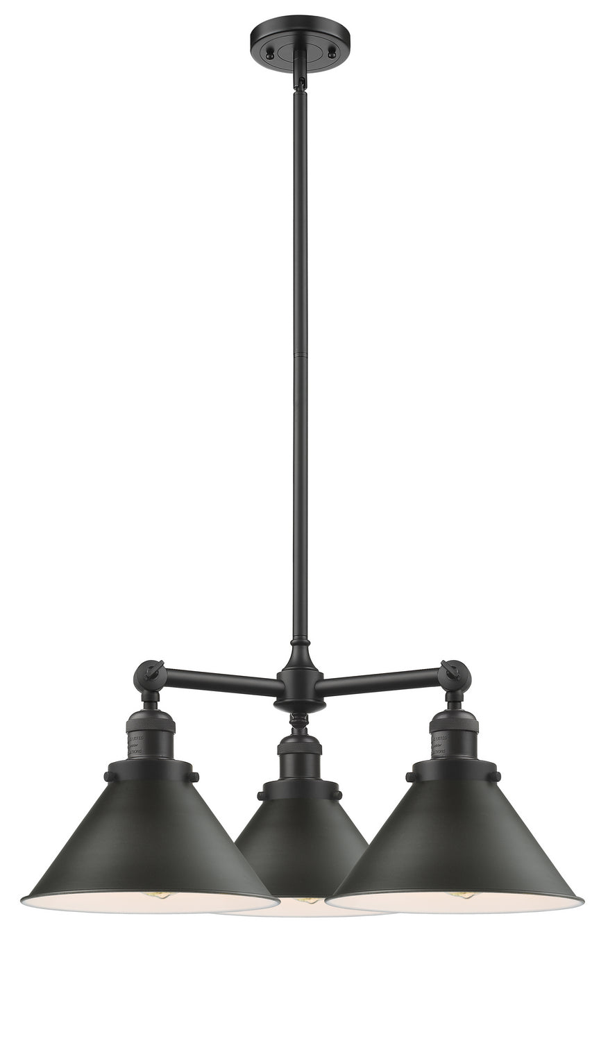 Innovations Franklin Restoration 207-OB-M10 Chandelier Light - Oil Rubbed Bronze