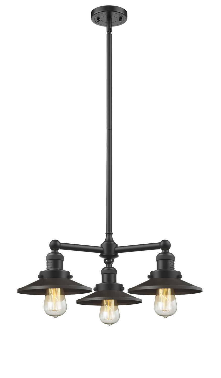 Innovations Franklin Restoration 207-OB-M5-LED Chandelier Light - Oil Rubbed Bronze