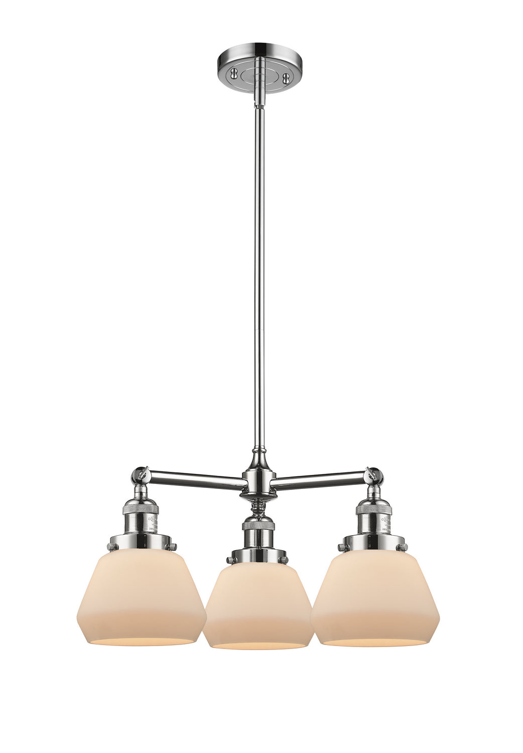 Innovations Franklin Restoration 207-PC-G171 Chandelier Light - Polished Chrome