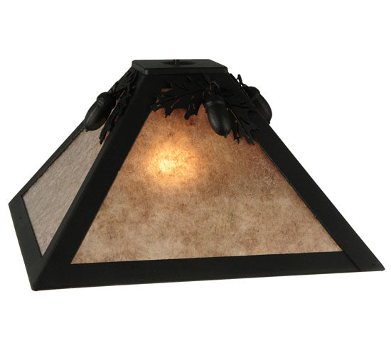 Meyda Tiffany Lighting 122863 Oak Leaf & Acorn Shade Lamp Shade Black