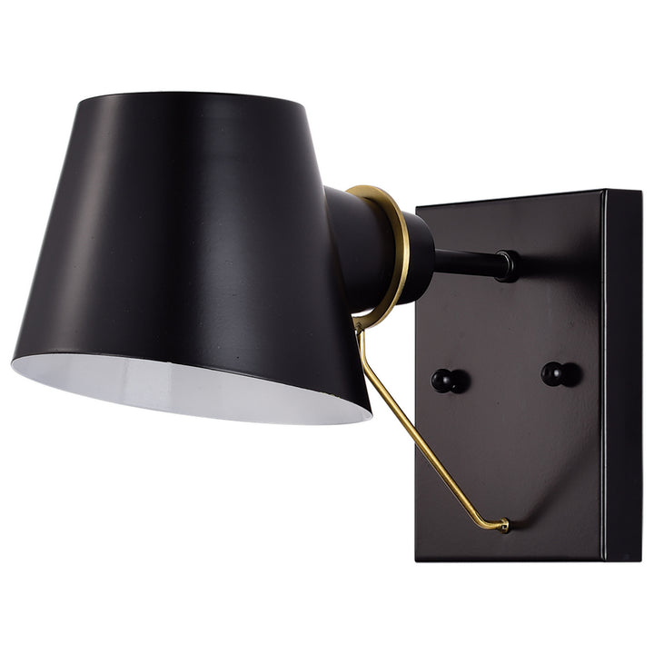 Nuvo Baxter 60-7381 Wall Light - Black / Burnished Brass