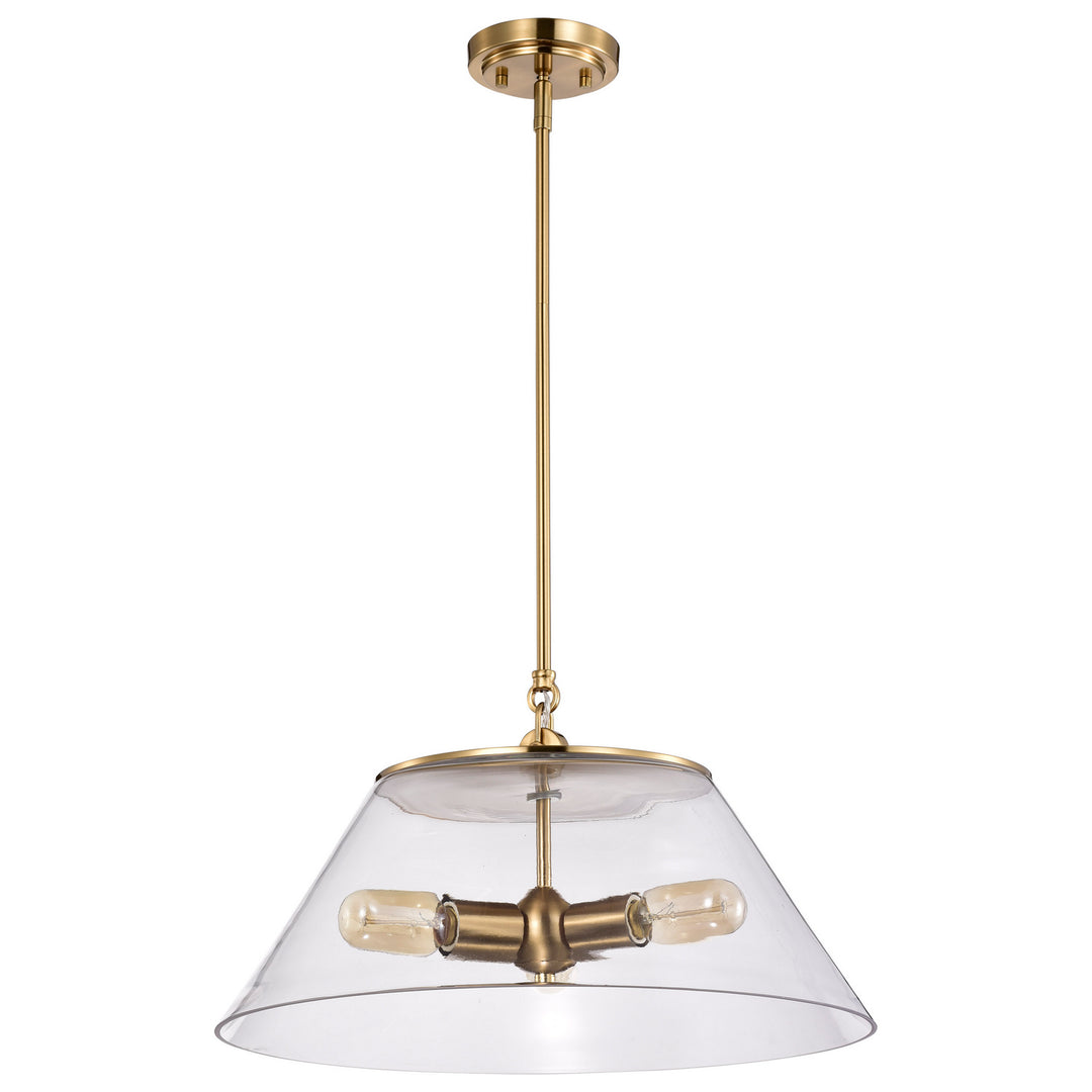 Nuvo Dover 60-7416 Pendant Light - Vintage Brass