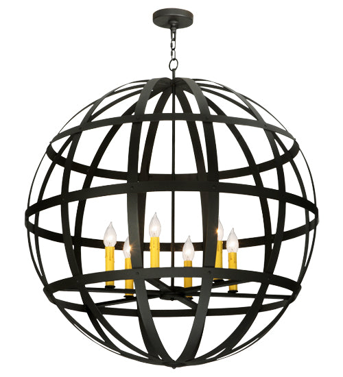 Meyda Tiffany Atlas 122886 Chandelier Light - Wrought Iron