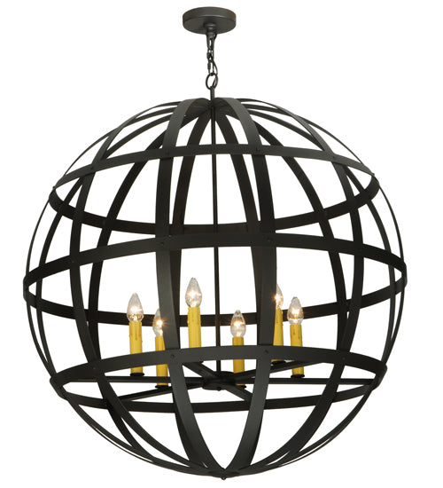 Meyda Tiffany Atlas 122886 Chandelier Light - Wrought Iron
