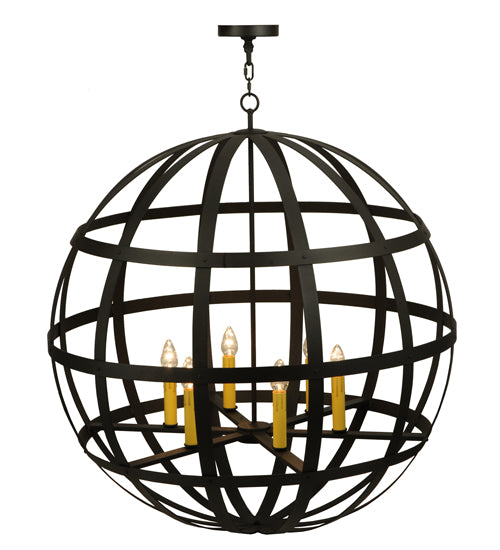 Meyda Tiffany Atlas 122886 Chandelier Light - Wrought Iron