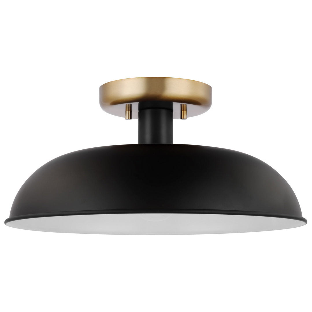 Nuvo Colony 60-7491 Ceiling Light - Matte Black / Burnished Brass