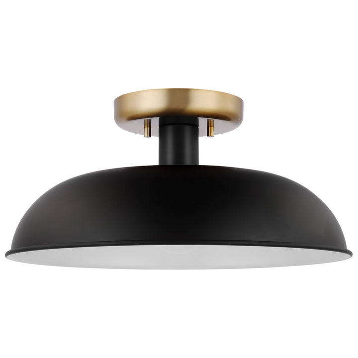 Nuvo Colony 60-7491 Ceiling Light - Matte Black / Burnished Brass