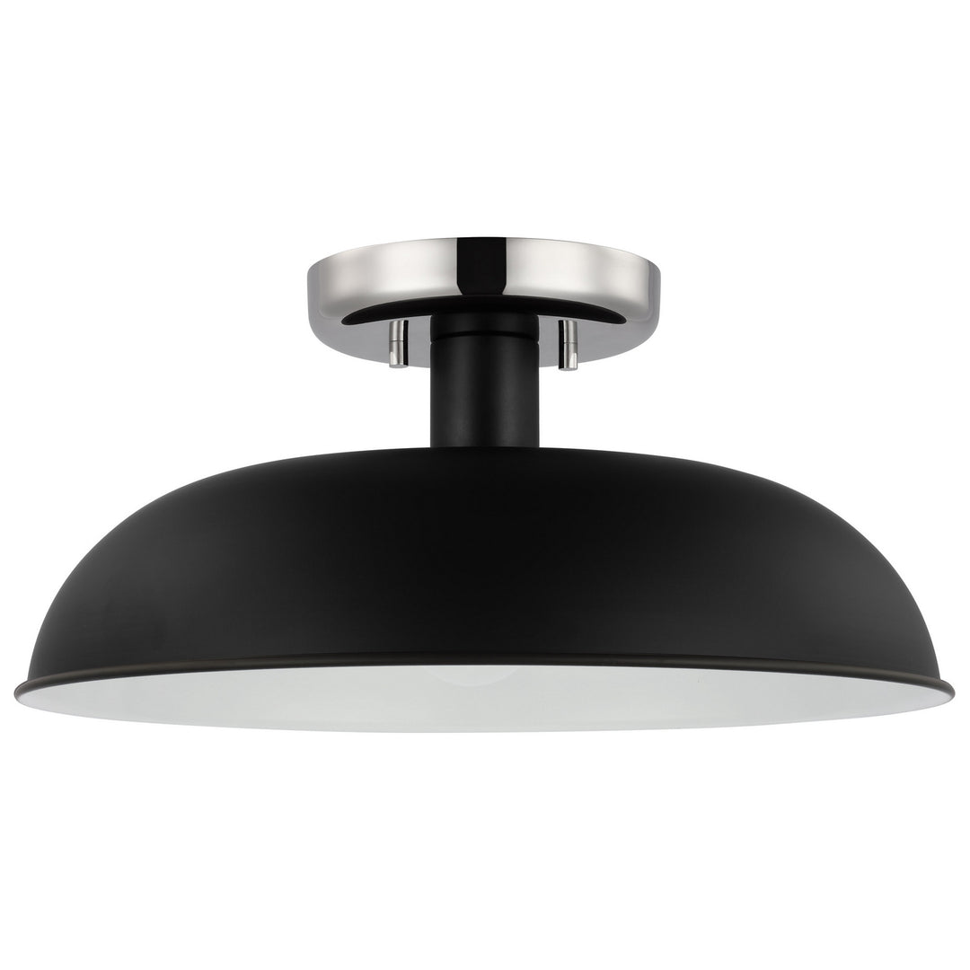 Nuvo Colony 60-7492 Ceiling Light - Matte Black / Polished Nickel