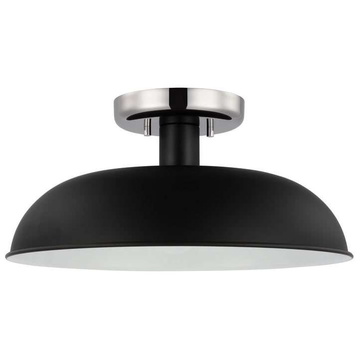 Nuvo Colony 60-7492 Ceiling Light - Matte Black / Polished Nickel