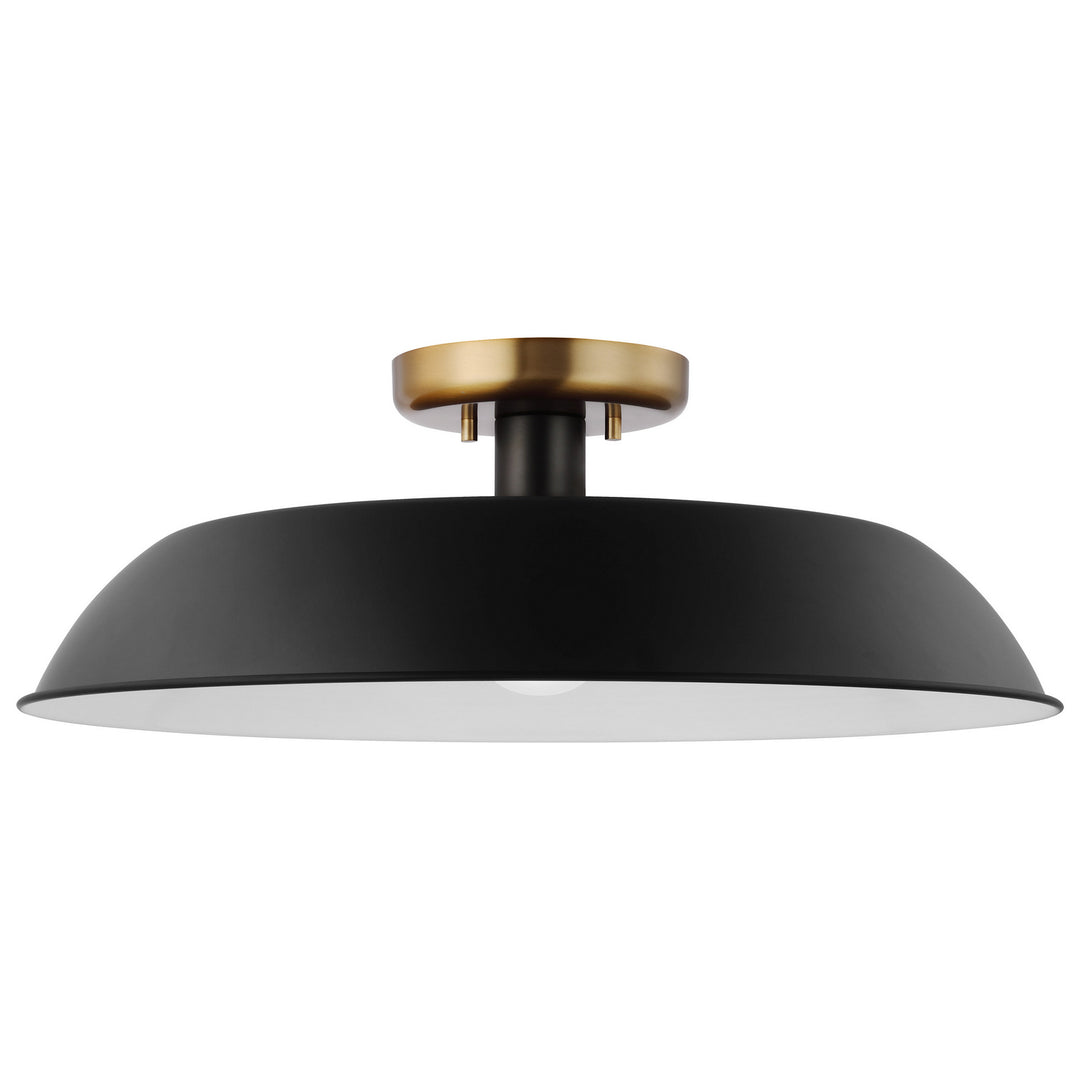 Nuvo Colony 60-7494 Ceiling Light - Matte Black / Burnished Brass