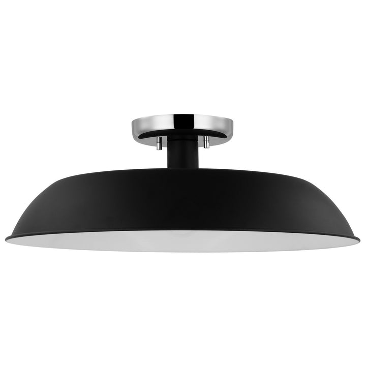 Nuvo Colony 60-7495 Ceiling Light - Matte Black / Polished Nickel