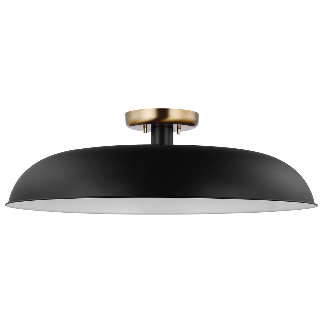 Nuvo Colony 60-7497 Ceiling Light - Matte Black / Burnished Brass