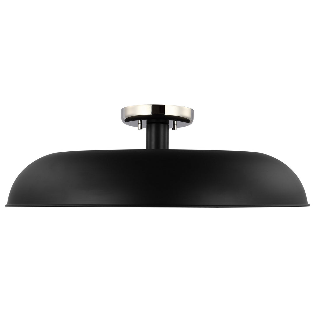 Nuvo Colony 60-7498 Ceiling Light - Matte Black / Polished Nickel