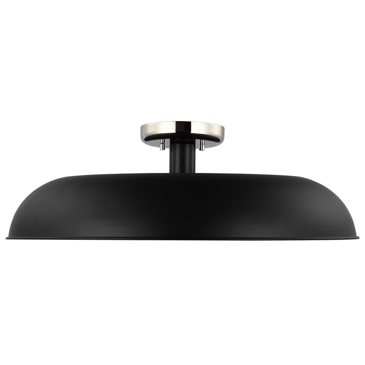Nuvo Colony 60-7498 Ceiling Light - Matte Black / Polished Nickel