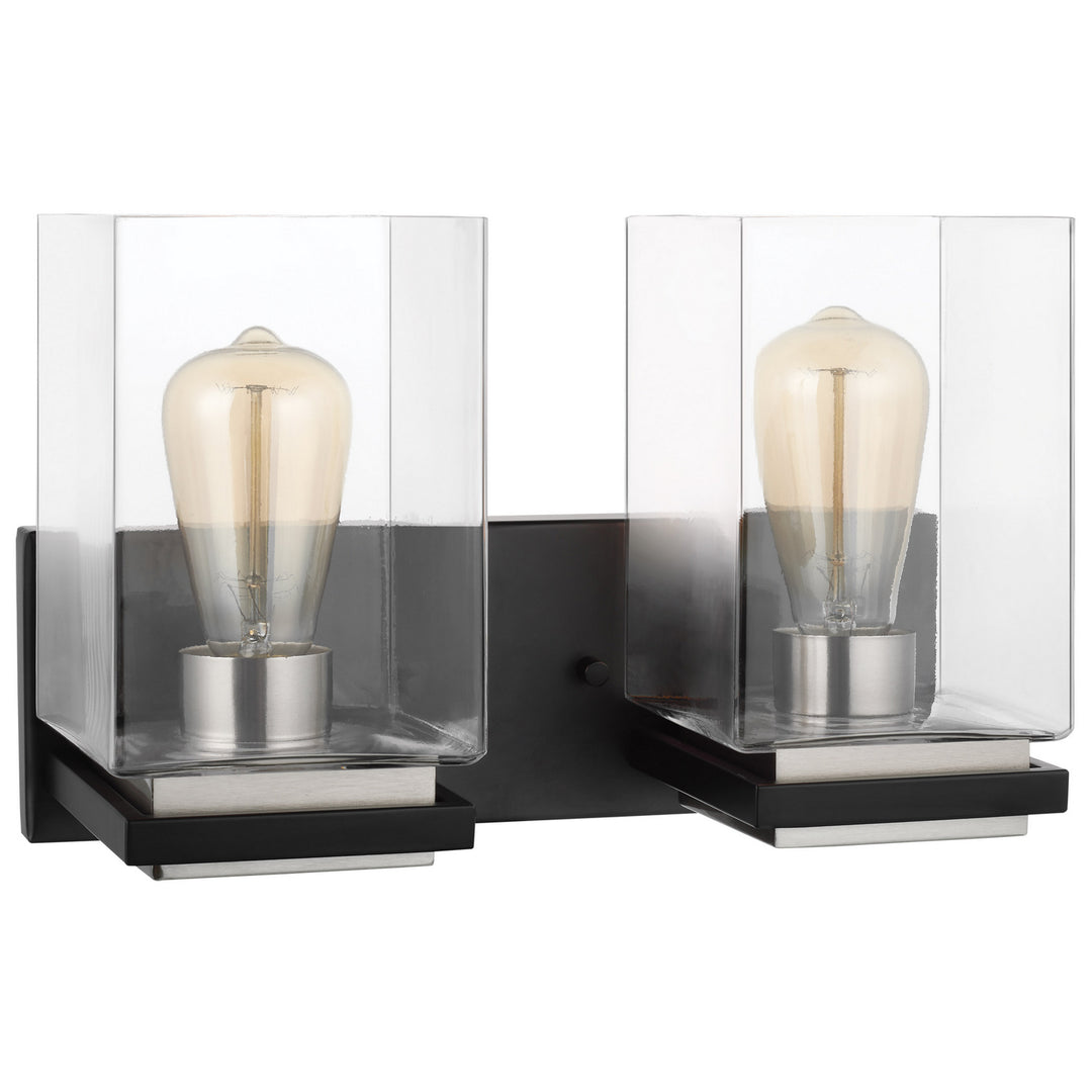 Nuvo Crossroads 60-7652 Bath Vanity Light 15 in. wide - Matte Black