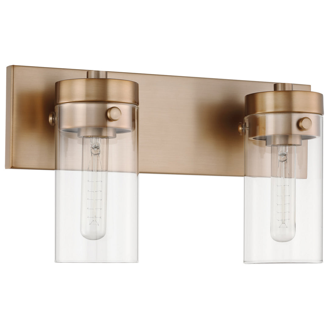 Nuvo Intersection 60-7532 Bath Vanity Light 15 in. wide - Burnished Brass