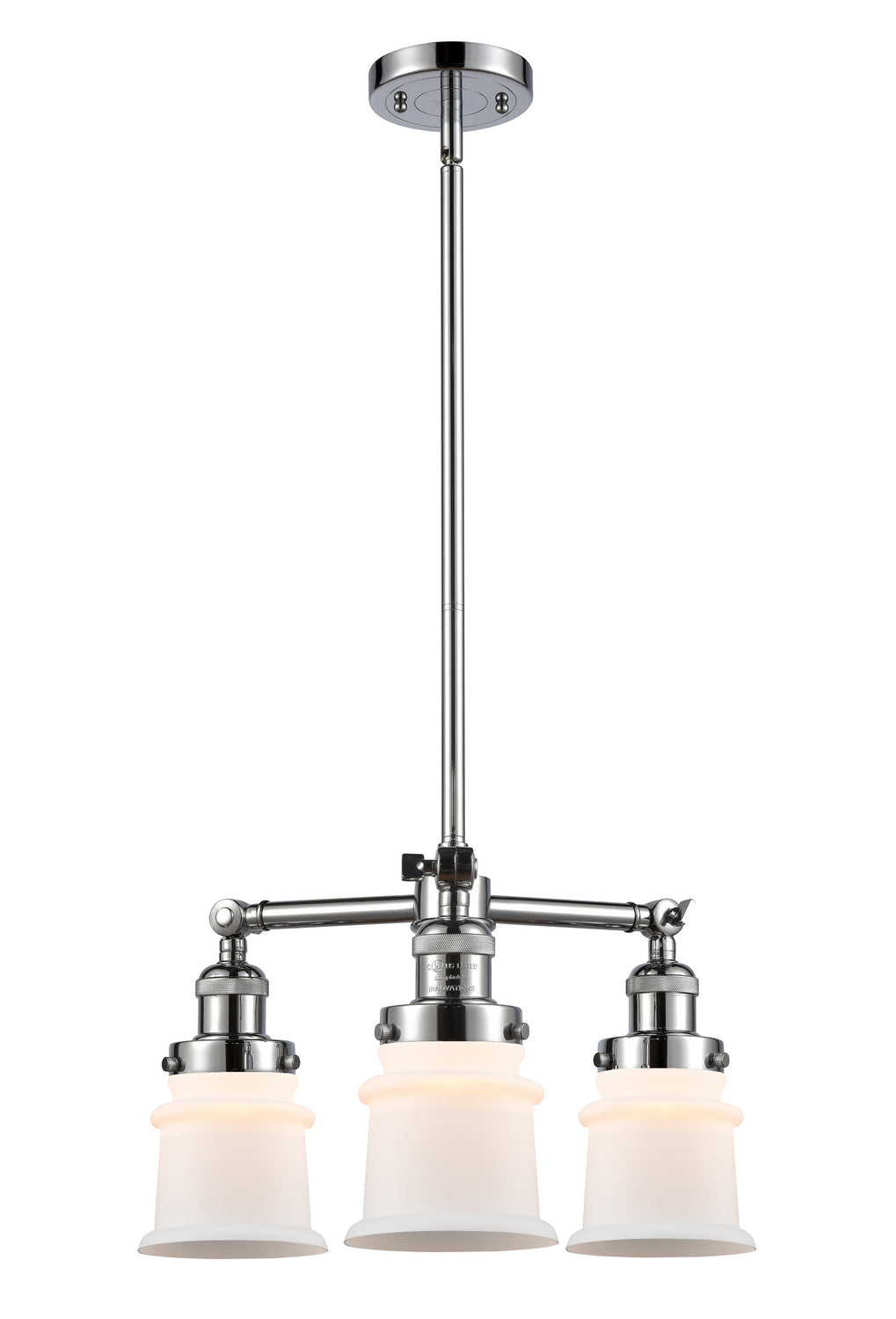 Innovations Franklin Restoration 207-PC-G181S-LED Chandelier Light - Polished Chrome