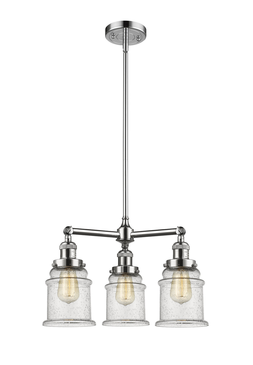 Innovations Franklin Restoration 207-PC-G184 Chandelier Light - Polished Chrome