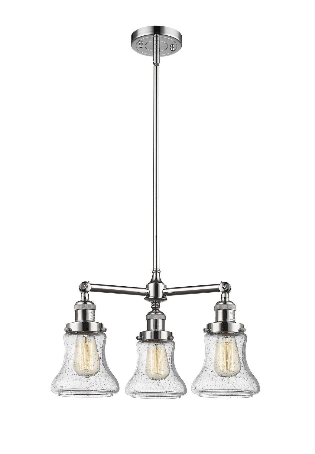 Innovations Franklin Restoration 207-PC-G194 Chandelier Light - Polished Chrome