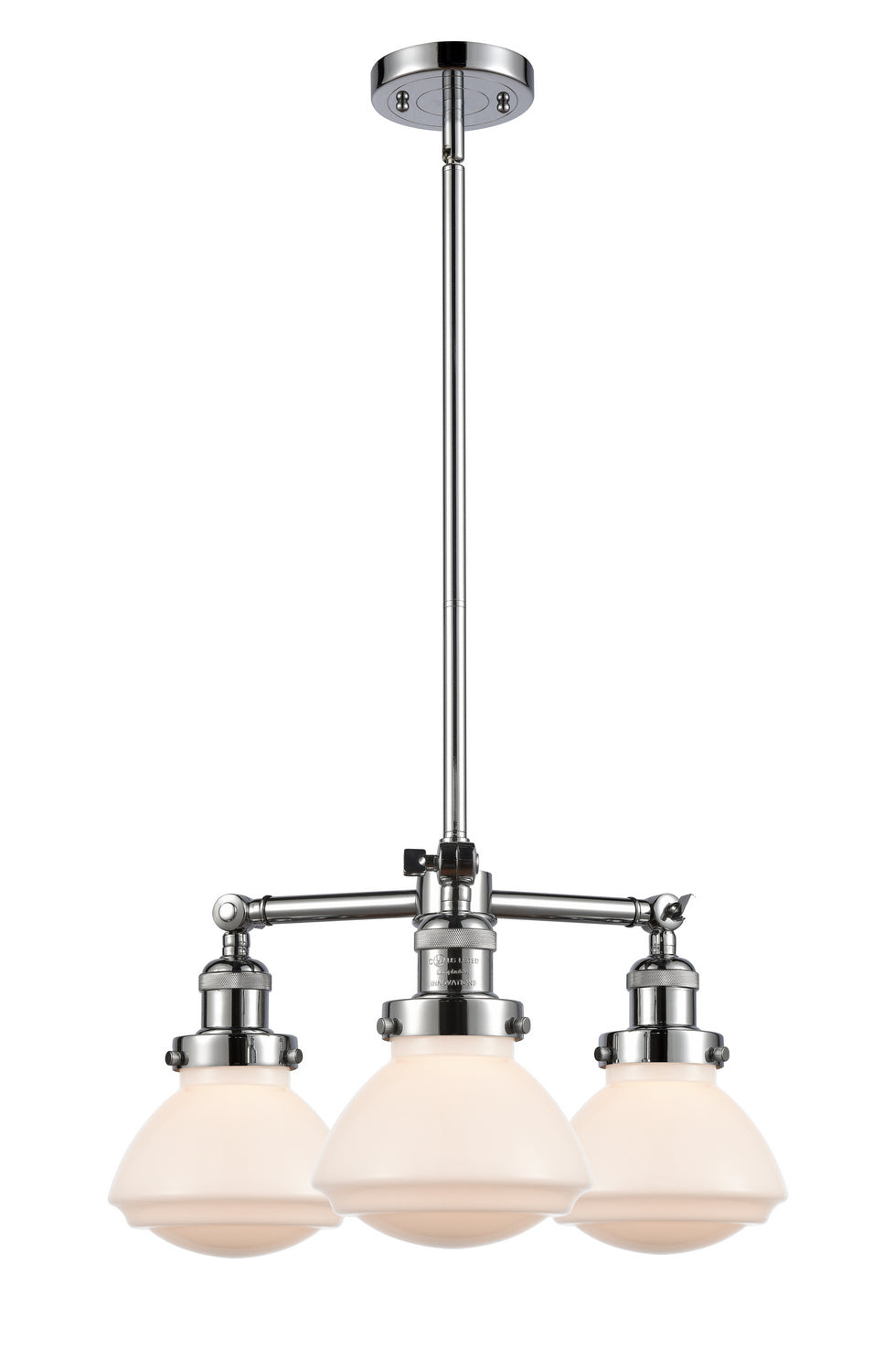 Innovations Franklin Restoration 207-PC-G321 Chandelier Light - Polished Chrome