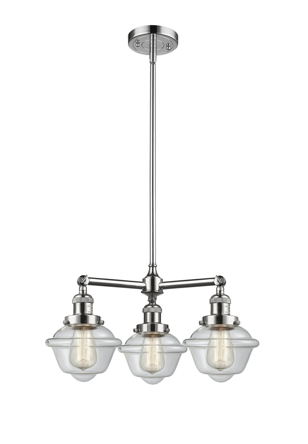 Innovations Franklin Restoration 207-PC-G532 Chandelier Light - Polished Chrome