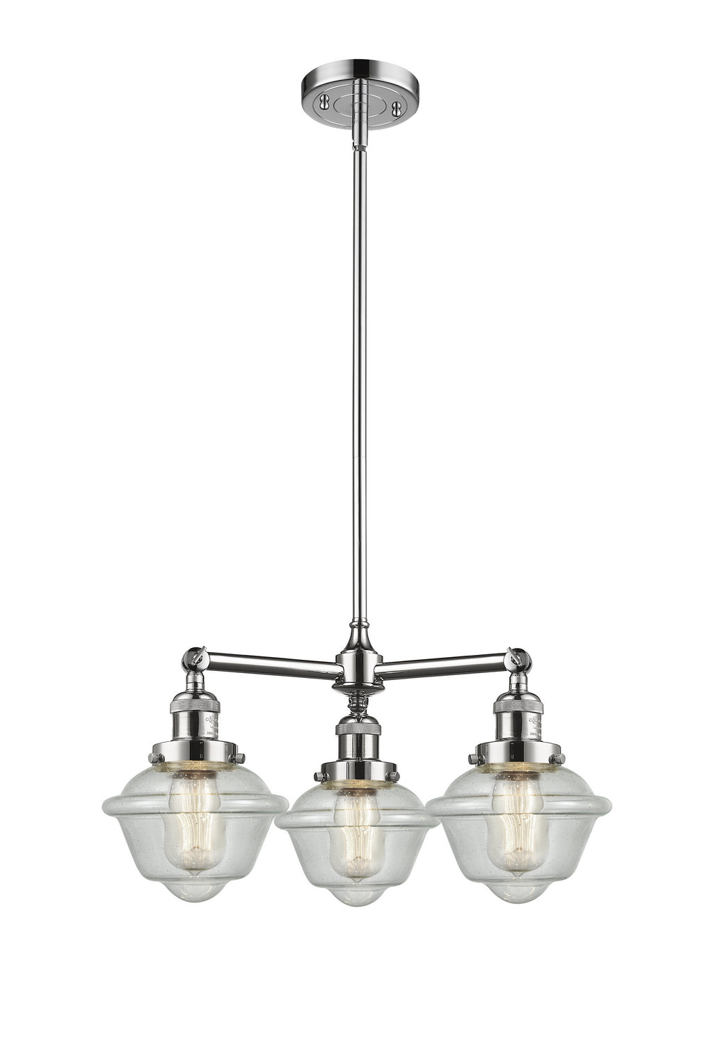 Innovations Franklin Restoration 207-PC-G534 Chandelier Light - Polished Chrome