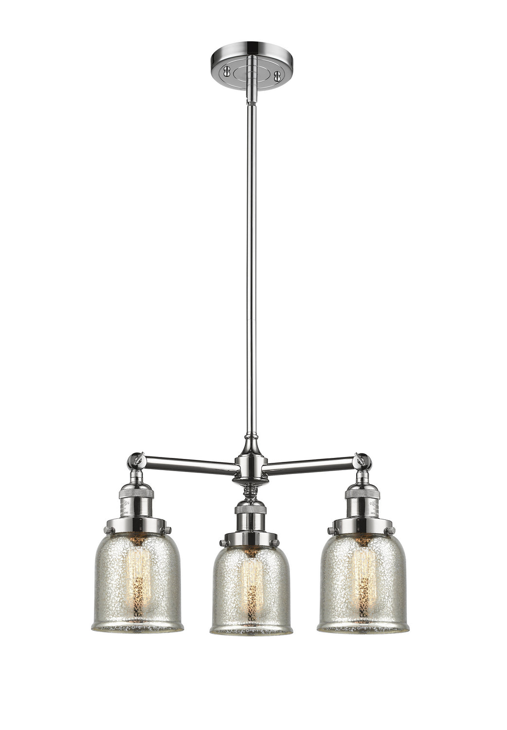 Innovations Franklin Restoration 207-PC-G58 Chandelier Light - Polished Chrome