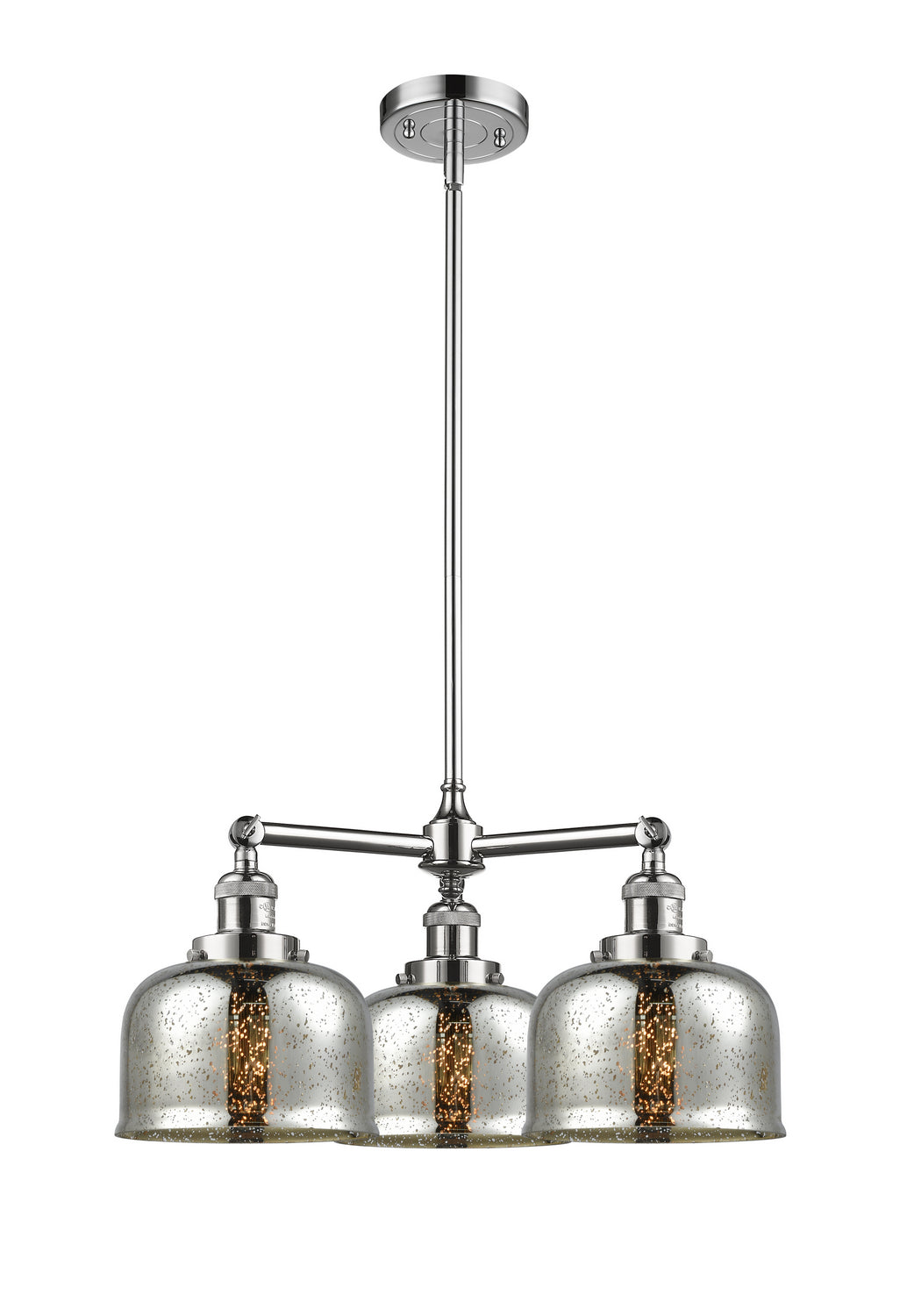 Innovations Franklin Restoration 207-PC-G78 Chandelier Light - Polished Chrome