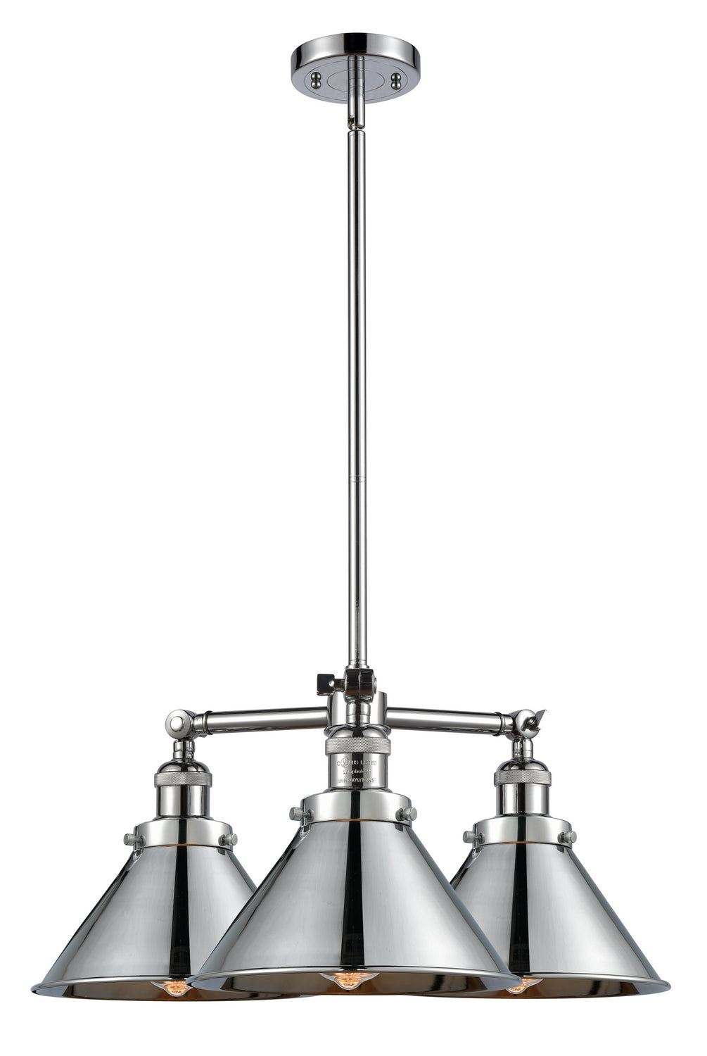 Innovations Franklin Restoration 207-PC-M10 Chandelier Light - Polished Chrome