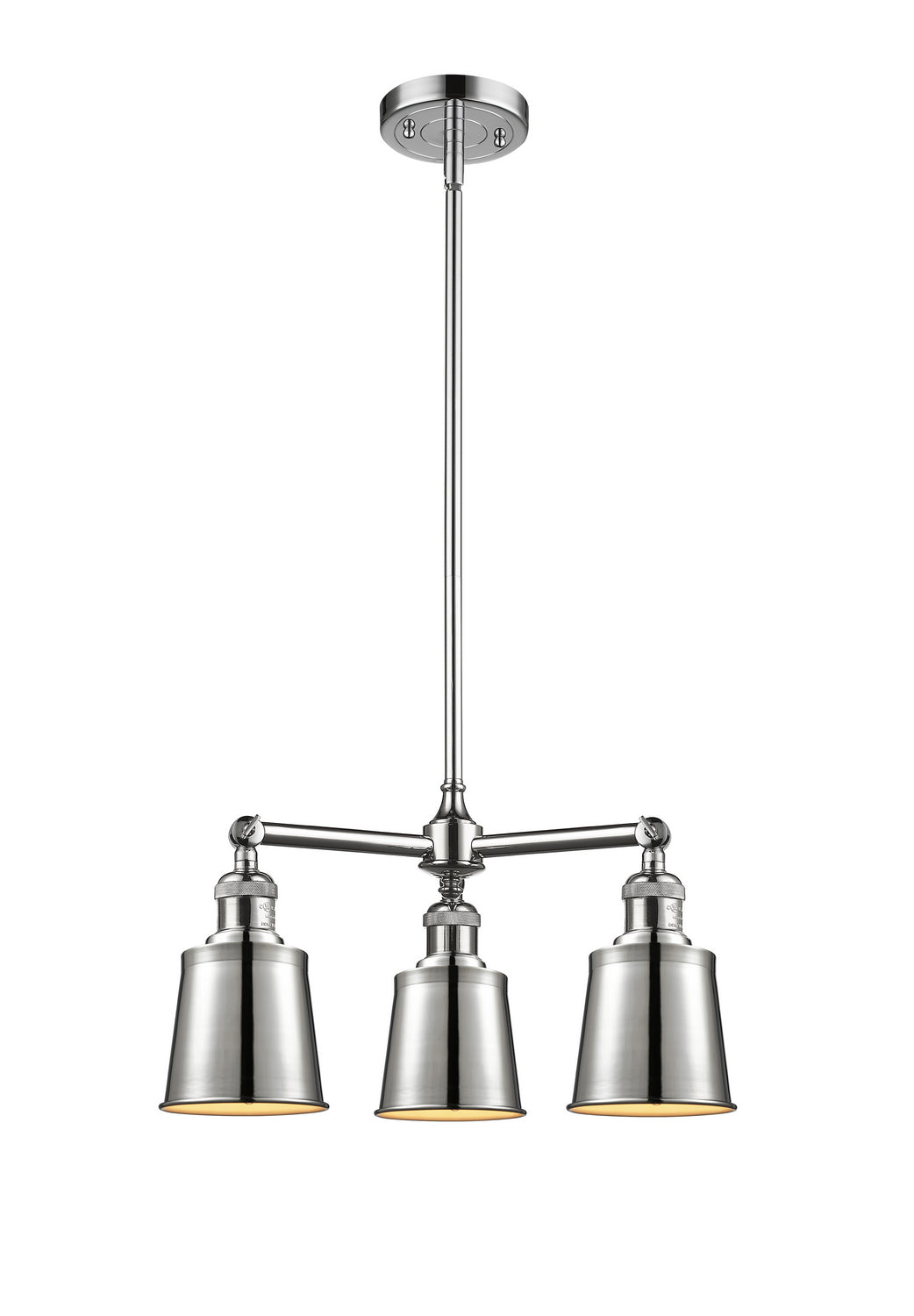 Innovations Franklin Restoration 207-PC-M9-PC Chandelier Light - Polished Chrome