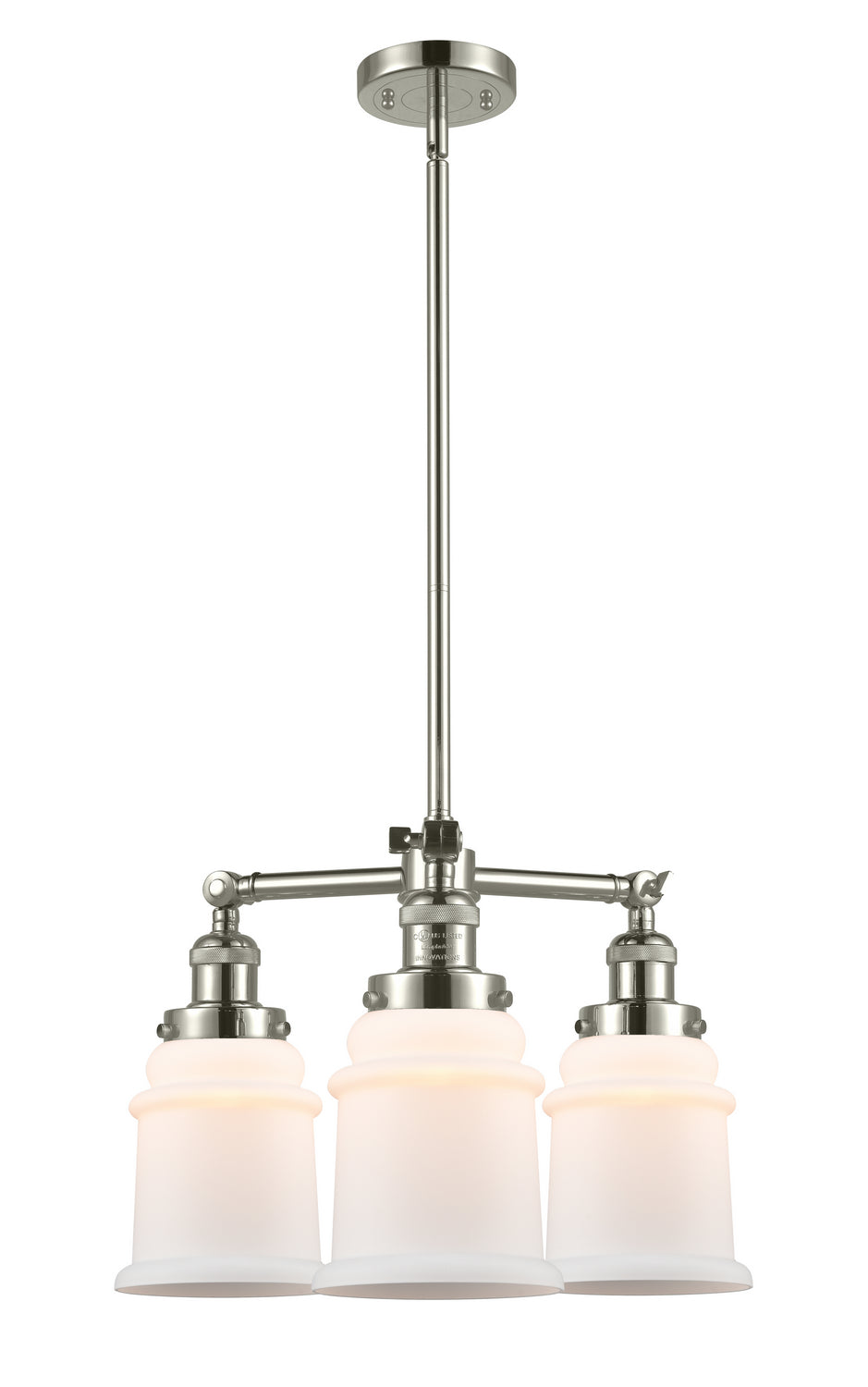 Innovations Franklin Restoration 207-PN-G181-LED Chandelier Light - Polished Nickel