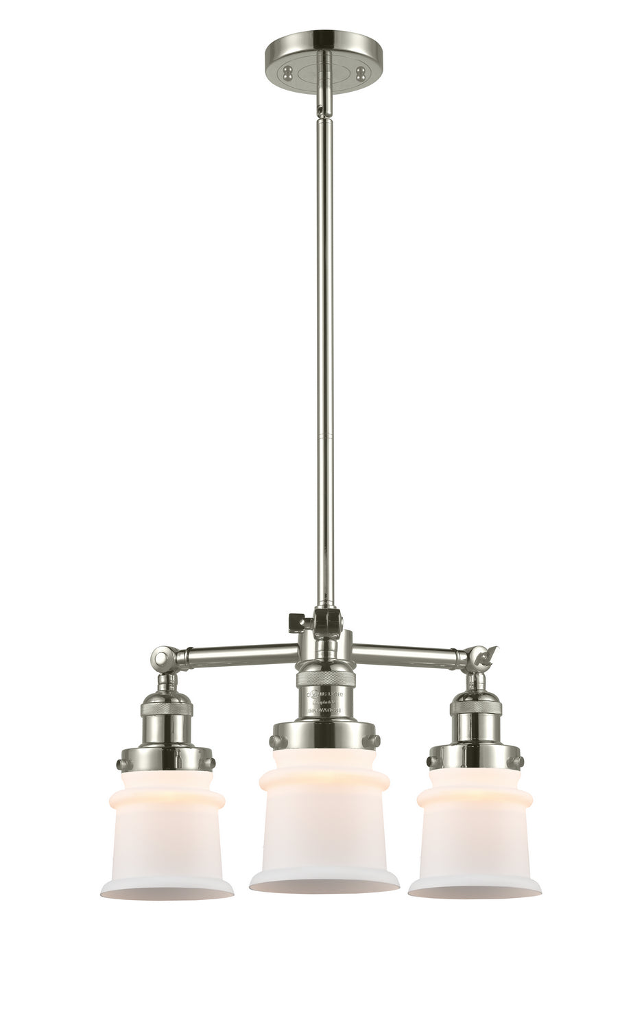 Innovations Franklin Restoration 207-PN-G181S-LED Chandelier Light - Polished Nickel