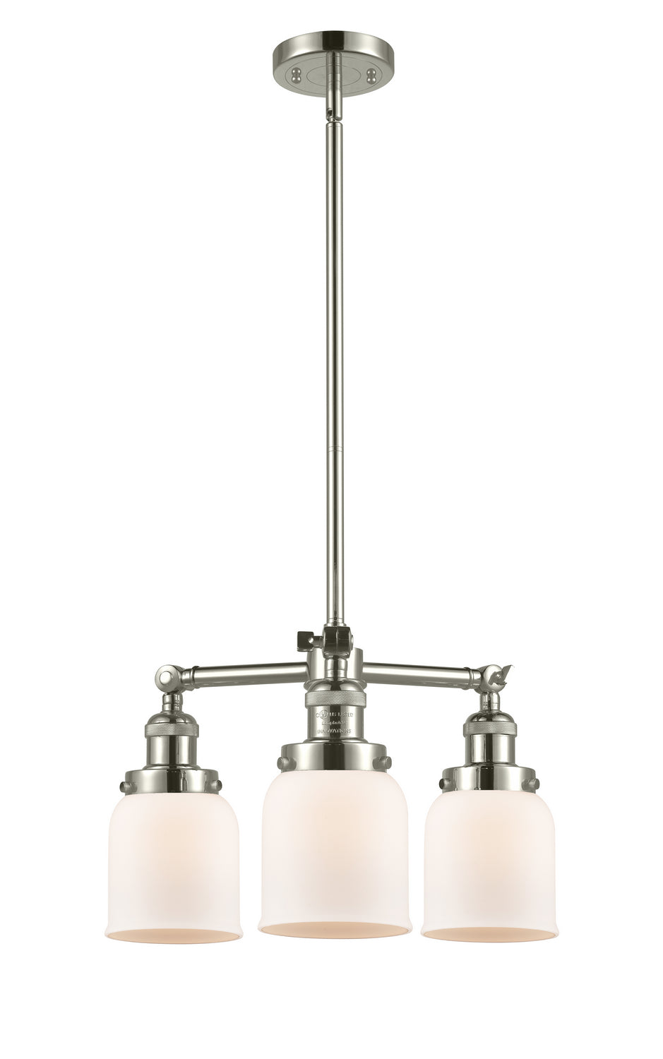 Innovations Franklin Restoration 207-PN-G51-LED Chandelier Light - Polished Nickel